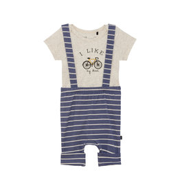 Deux Par Deux "I Like My Bike" Bodysuit & Short Set