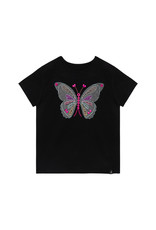 Deux Par Deux Studded Butterfly T-Shirt
