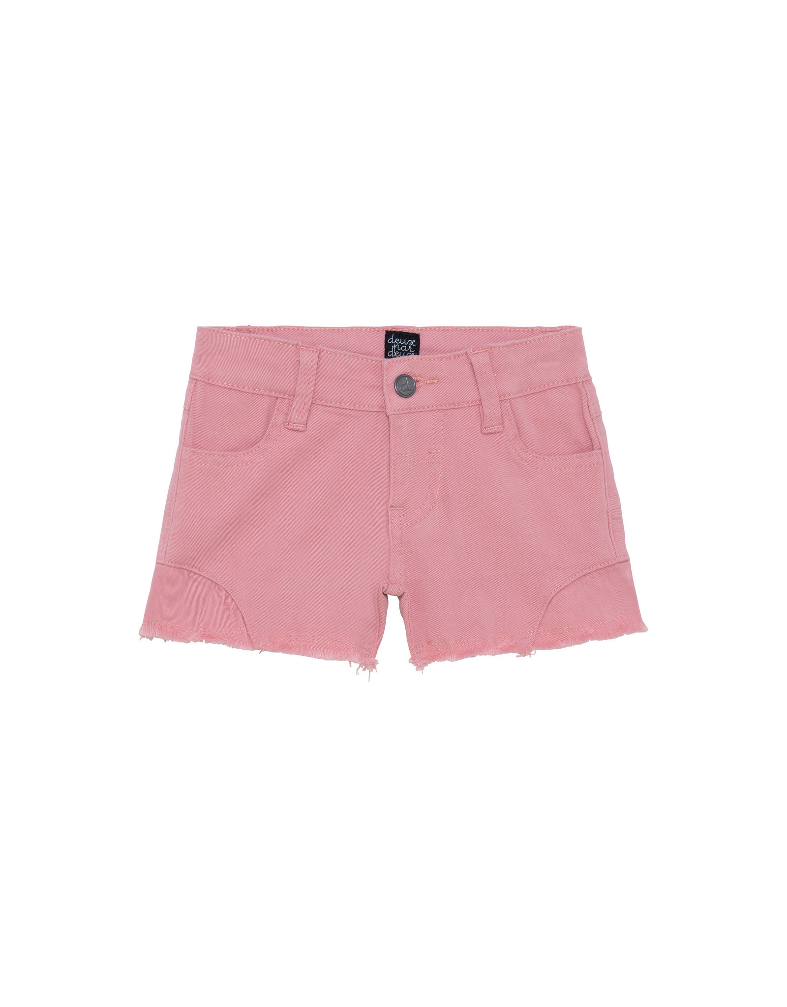 Deux Par Deux Light Coral Denim Short