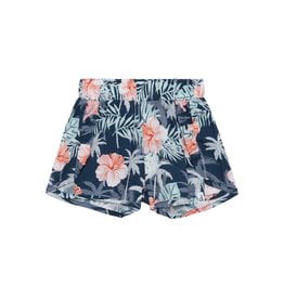 Deux Par Deux Flamingo Palm Tree Shorts