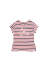 Deux Par Deux Crystal Pink Striped T-Shirt