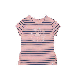 Deux Par Deux Crystal Pink Striped T-Shirt