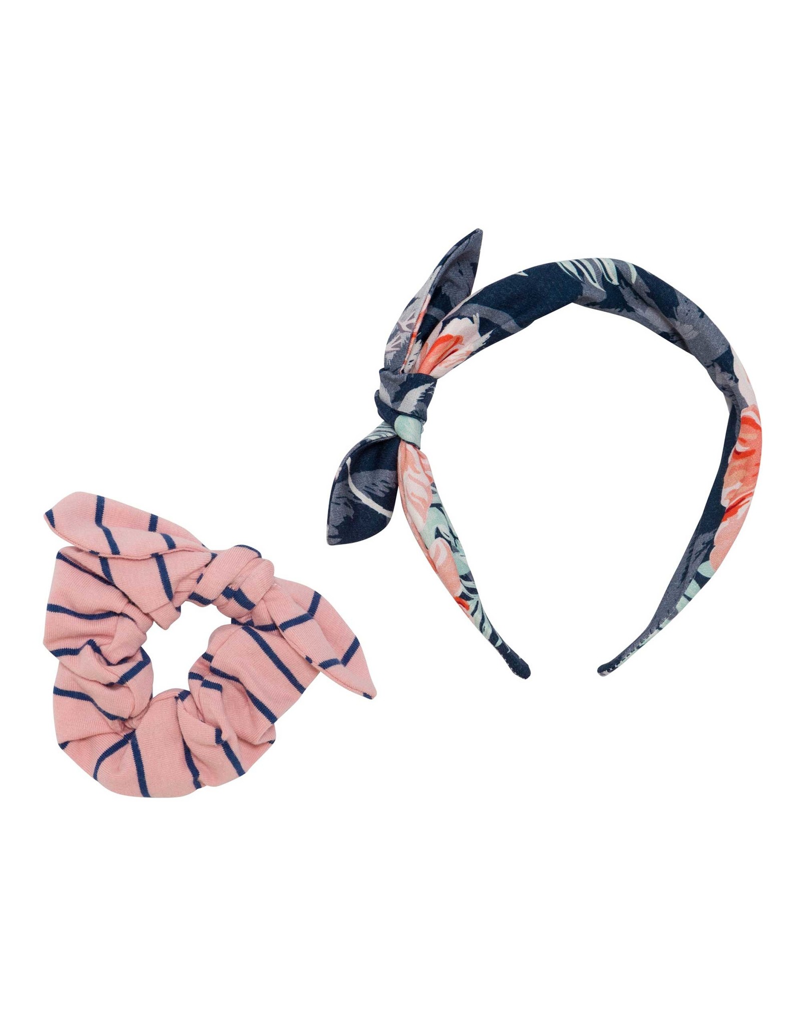 Deux Par Deux Flamingo Scrunchy & Heaband Set