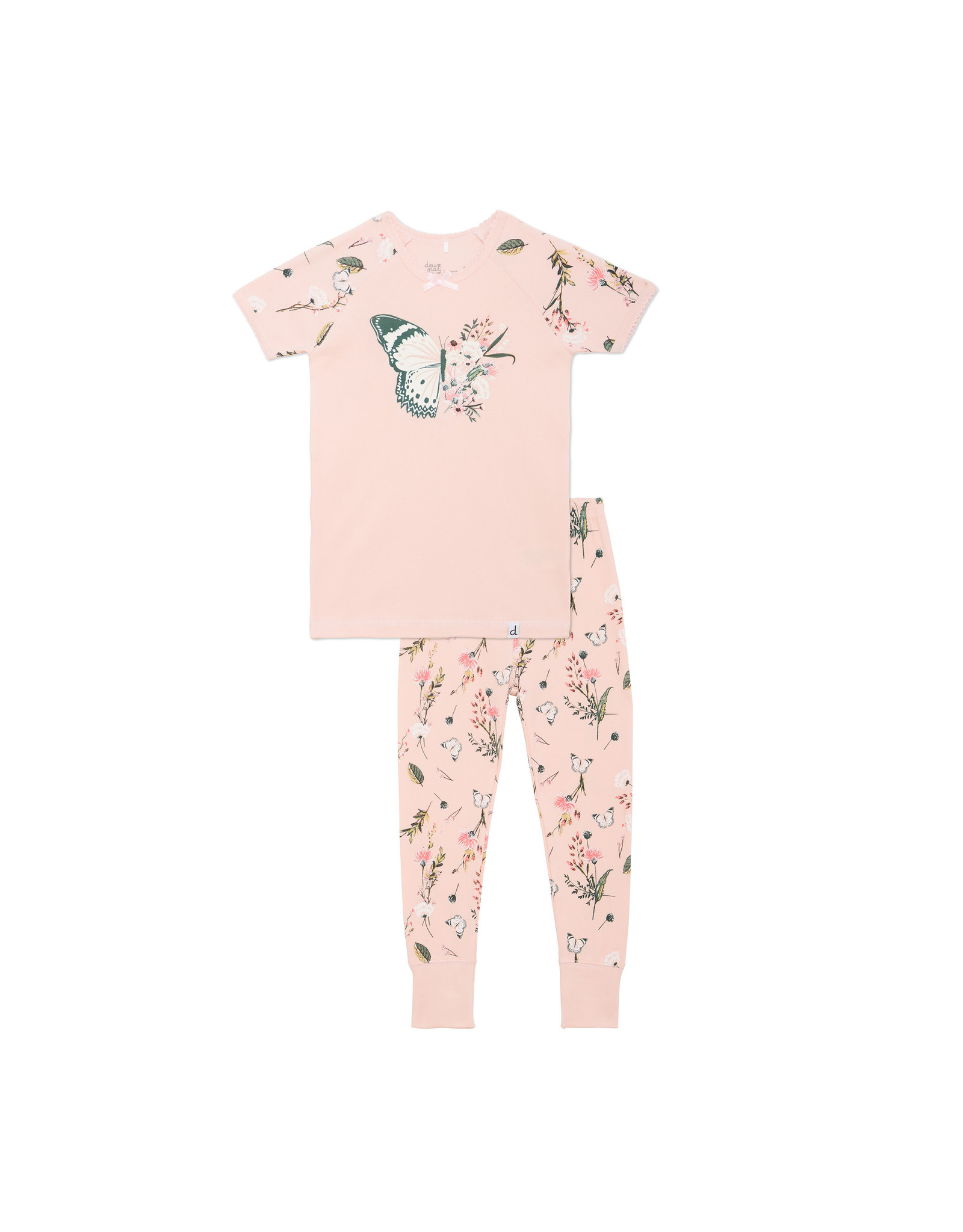 Deux Par Deux Butterfly Two Piece Pajama Set (4)