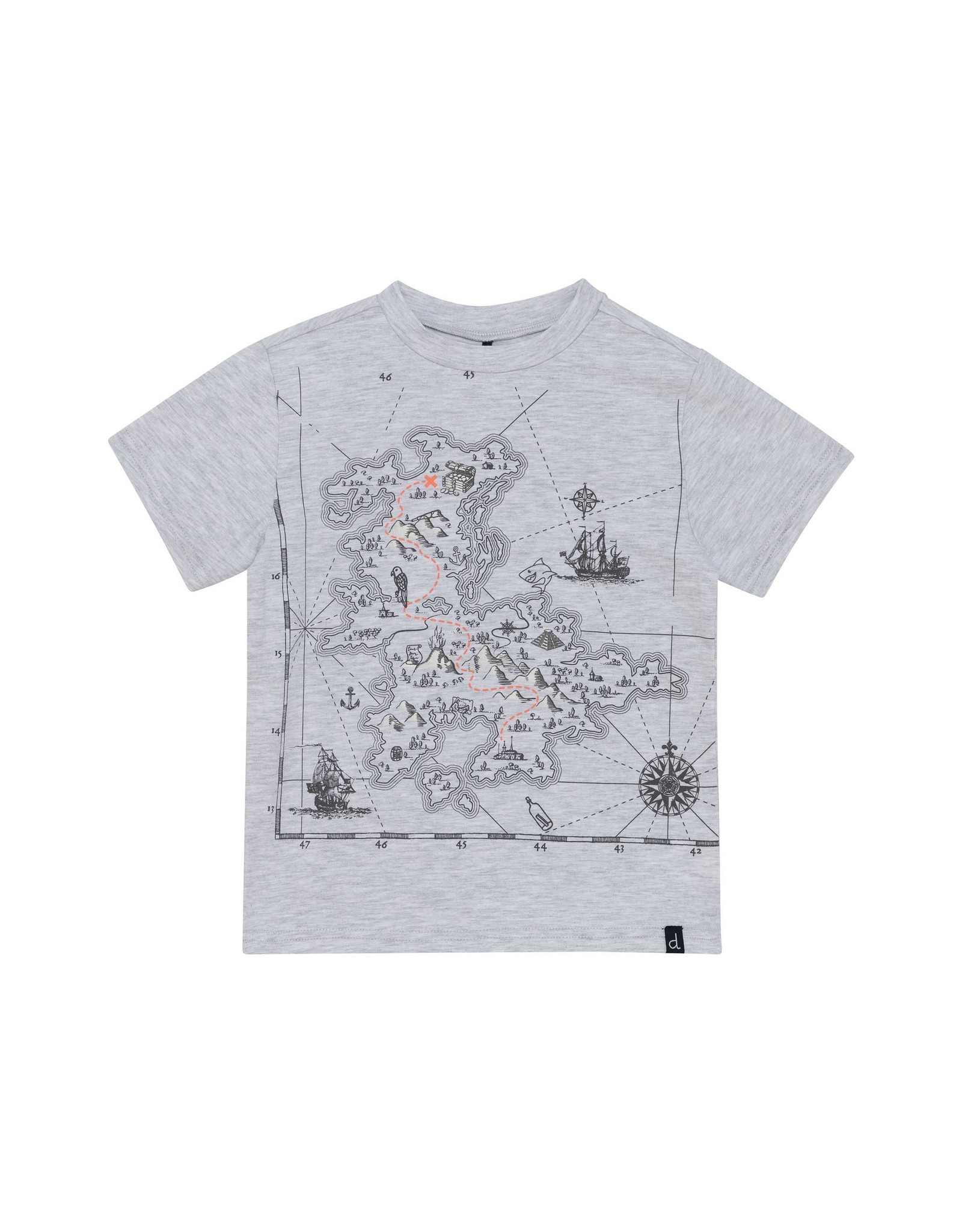 Deux Par Deux Topography Print Top