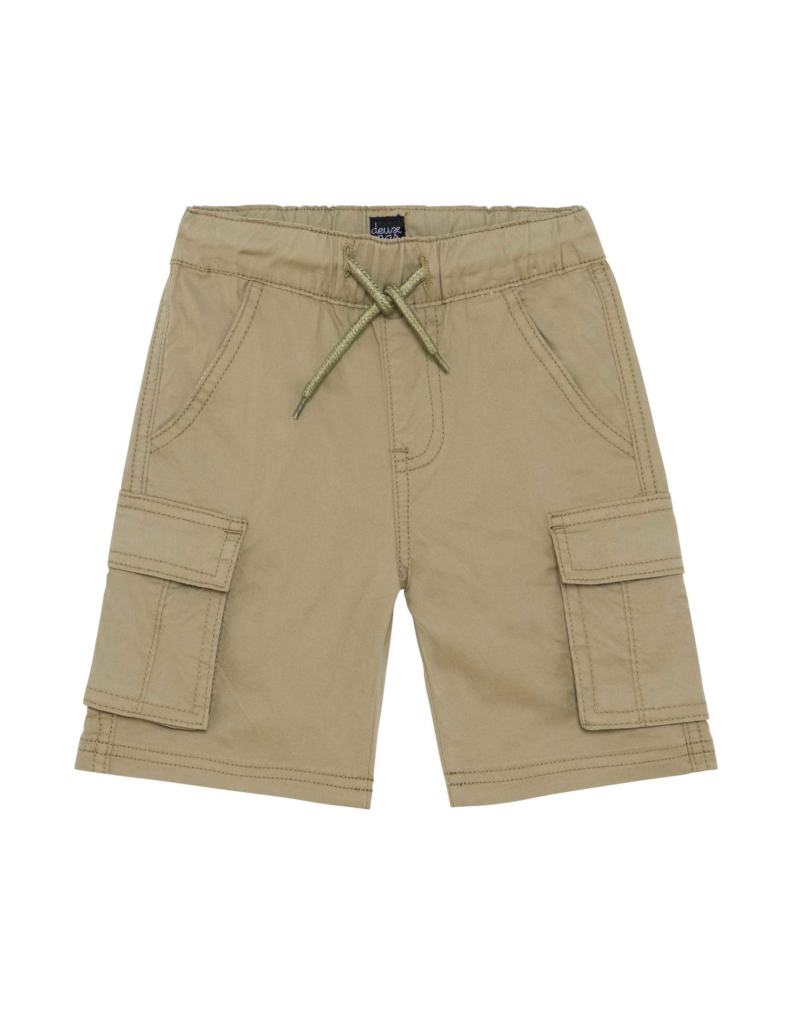 Deux Par Deux Loden Green Stretch Short w/Cargo Pocket