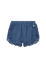 Deux Par Deux Navy Denim Short w/Frill