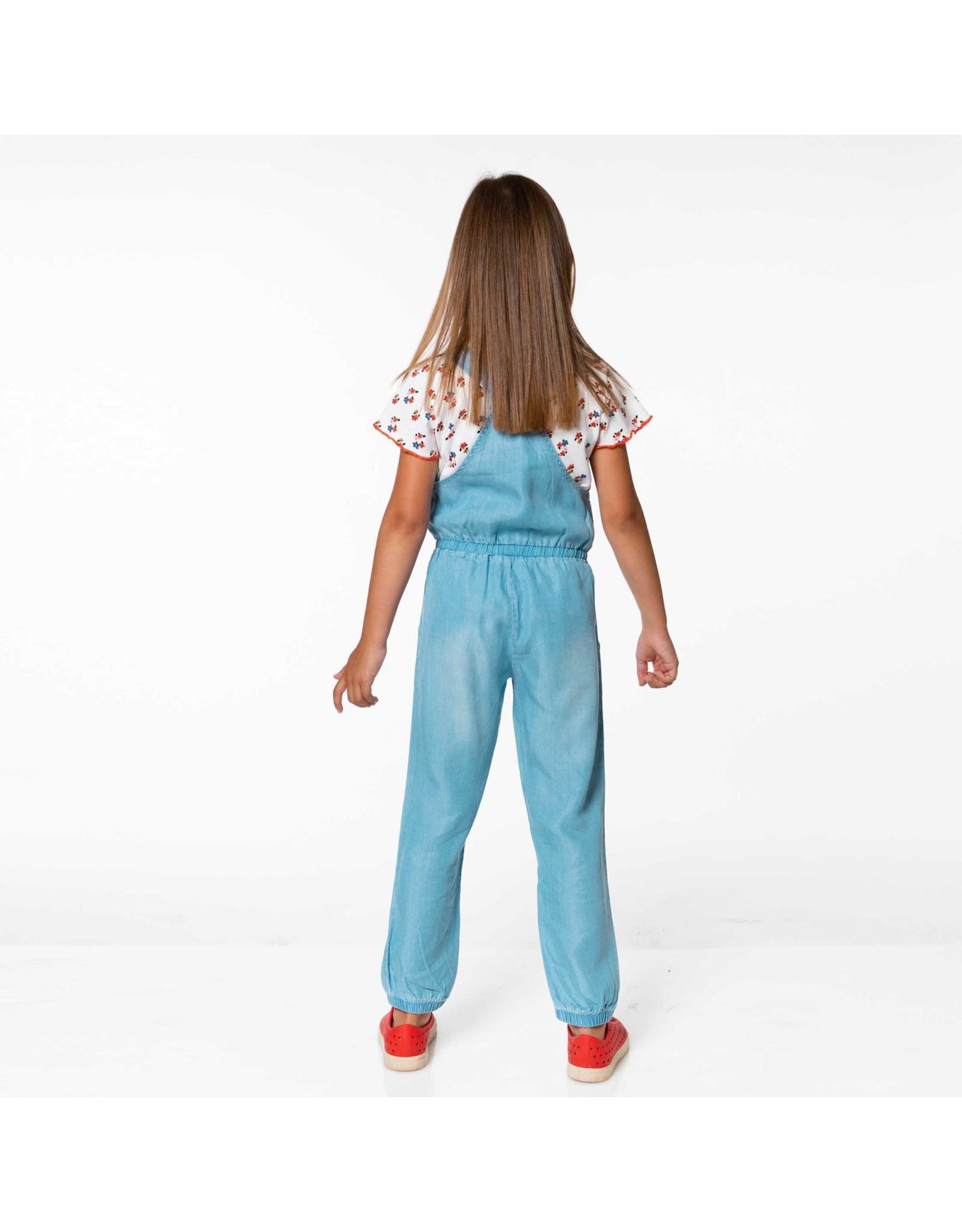 Deux Par Deux Light Blue Denim Overall w/Pocket