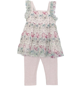 Mabel & Honey Butterfly Kisses Knit + Tulle 2 pc Set