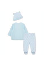 Little Me Soft Sarafi 2 Footies & Hat Set