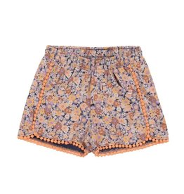 Noruk Floral Elastic Waist Short with Accent