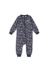Noruk Navy Dino Tropical Zip Up Pajama