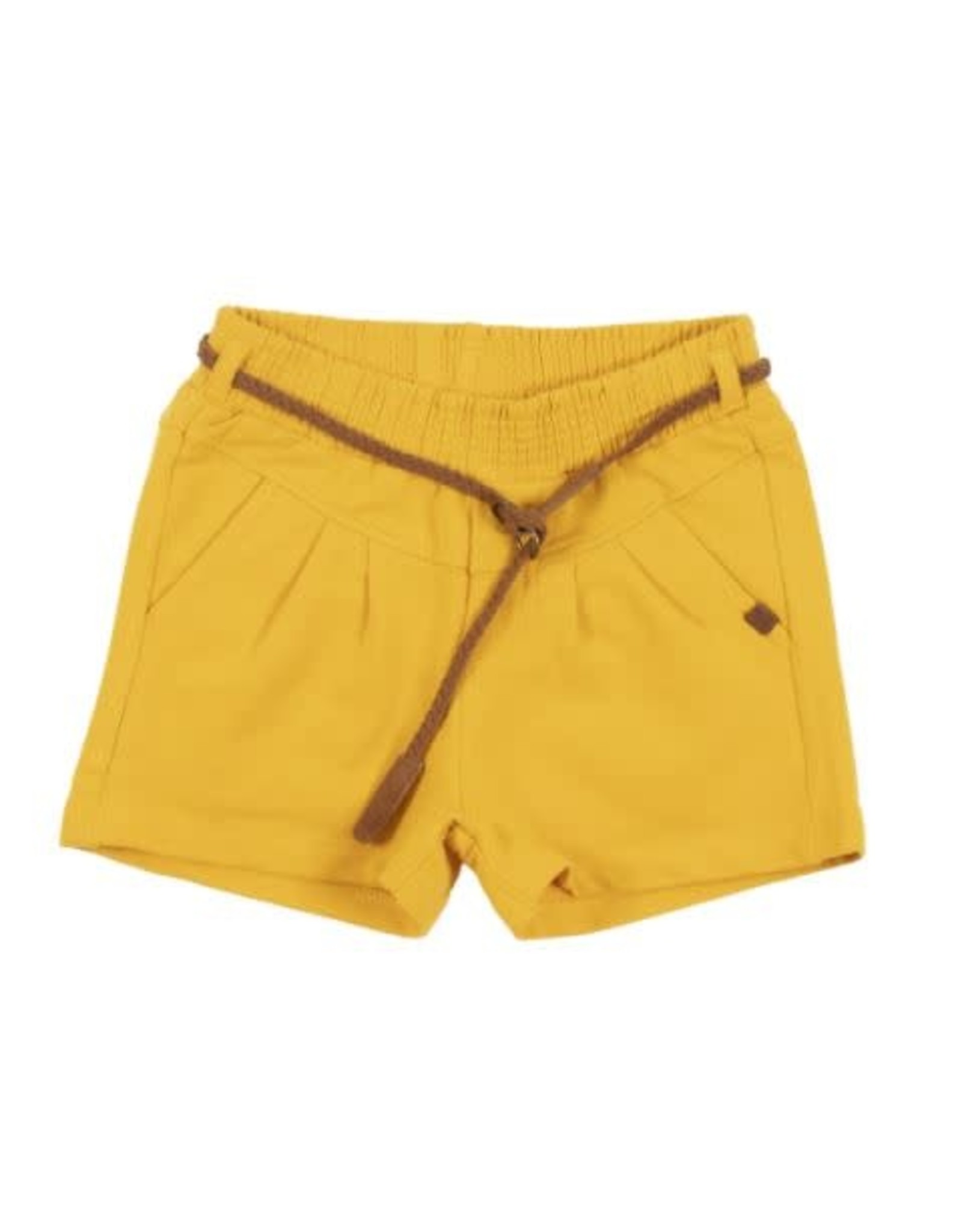 Noruk Yellow Belted Shorts