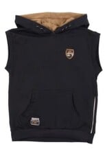 Noruk Charcoal Sleeveless Zip Up Hoodie