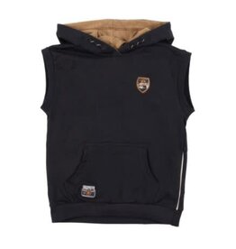 Noruk Charcoal Sleeveless Zip Up Hoodie