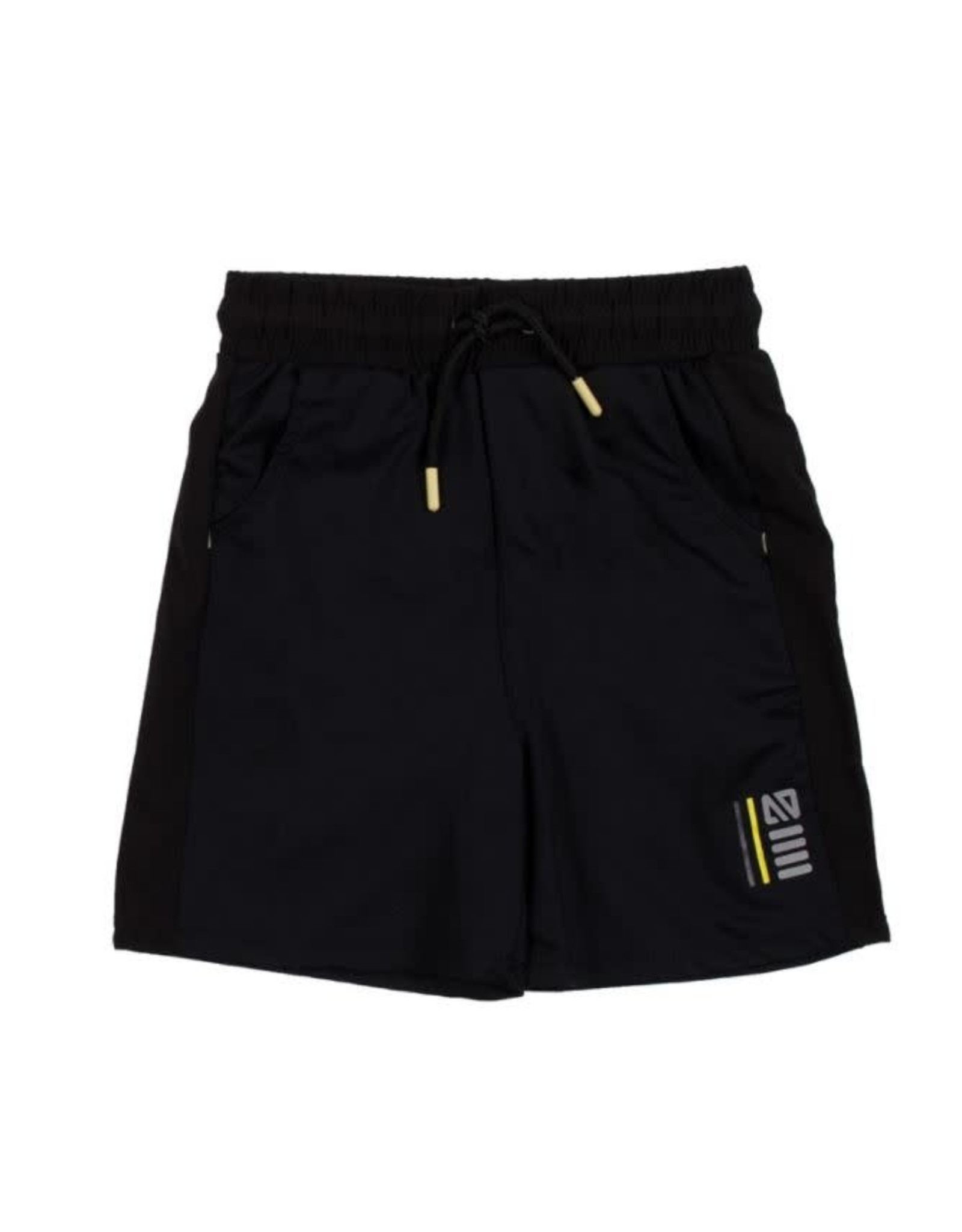 Noruk Black Athletic Shorts with Tie Waist