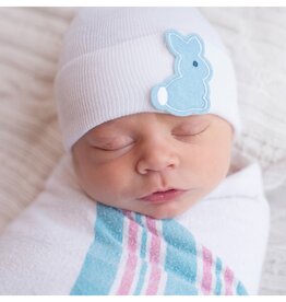 ilybean Nursery Beanie - Blue Bunny Patch