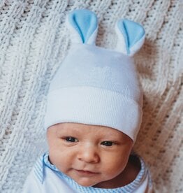 ilybean Nursery Beanie - Blue Bunny Ears