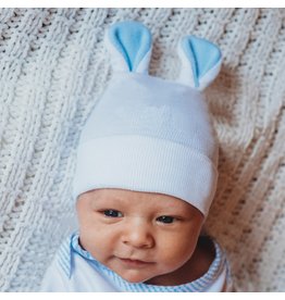 ilybean Nursery Beanie - Blue Bunny Ears