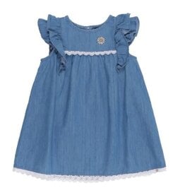 Noruk Fruity Paradise Sunflower Denim Dress