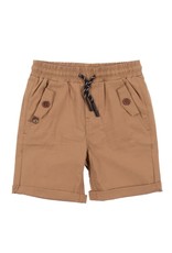 Noruk Taupe Bermudas with Tie Waist