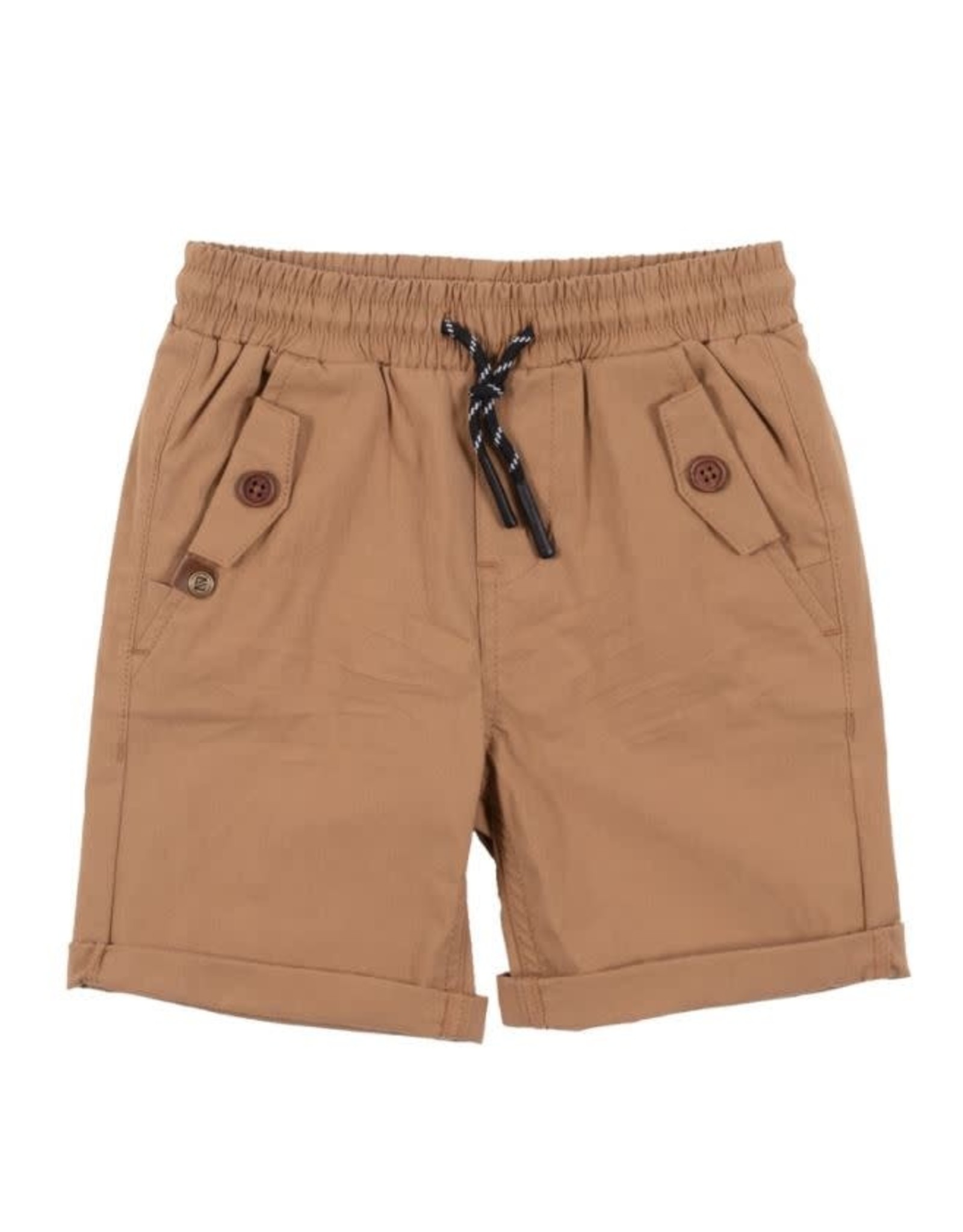 Noruk Taupe Bermudas with Tie Waist