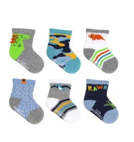 Robeez Cool Little Dino Socks 6 Pairs