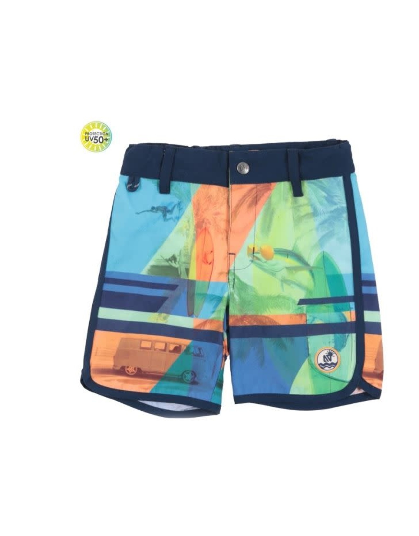 Noruk Lime Fisherman Swim Shorts