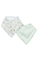 Loulou Lollipop Bandana Bib Set of 2 - Seashells