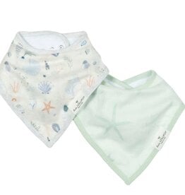 Loulou Lollipop Bandana Bib Set of 2 - Seashells