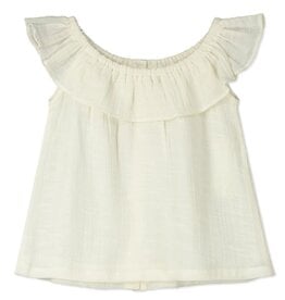 Poppet & Fox White Woven Tank Top