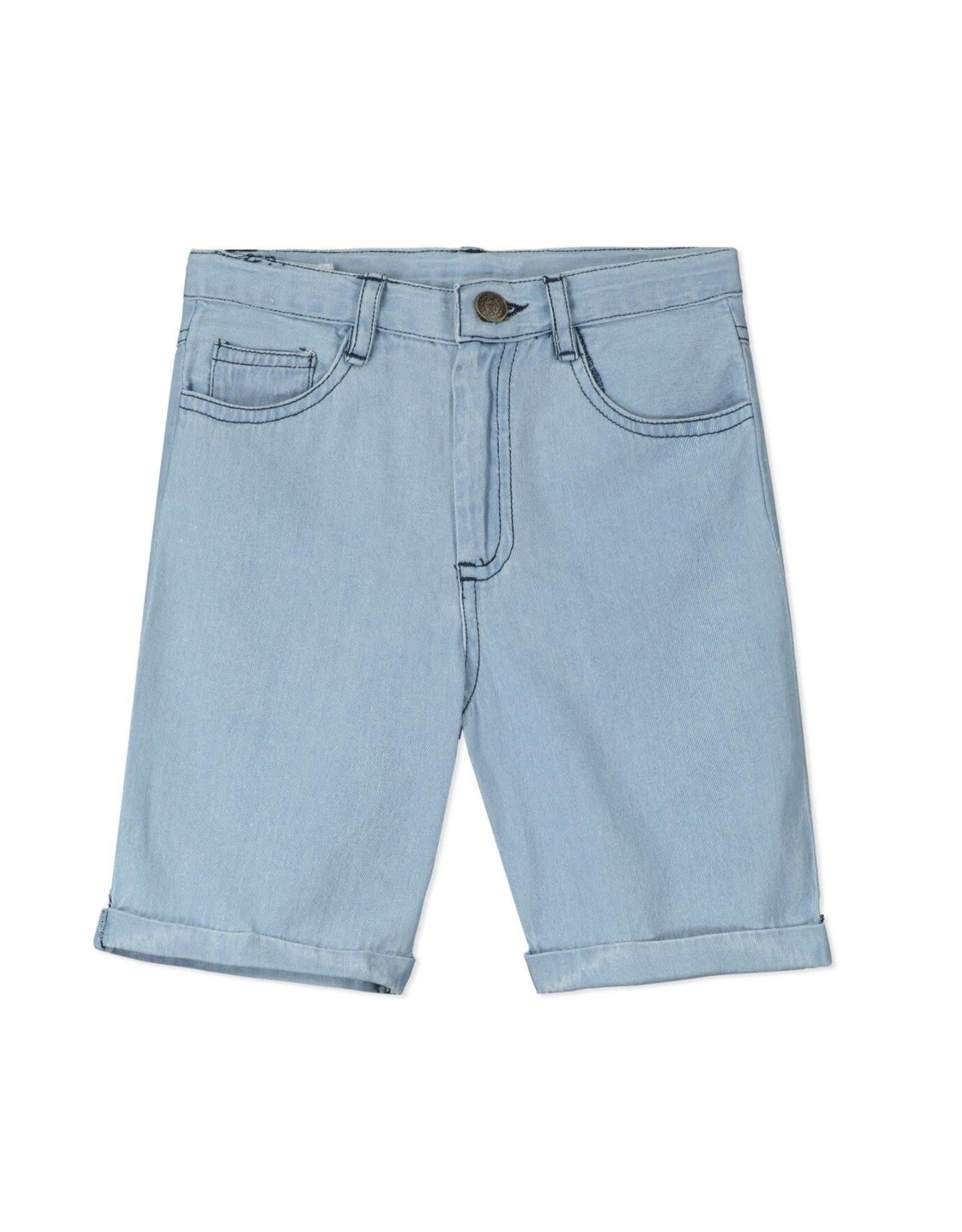 Poppet & Fox Light Denim Shorts w/Adjustable Waist