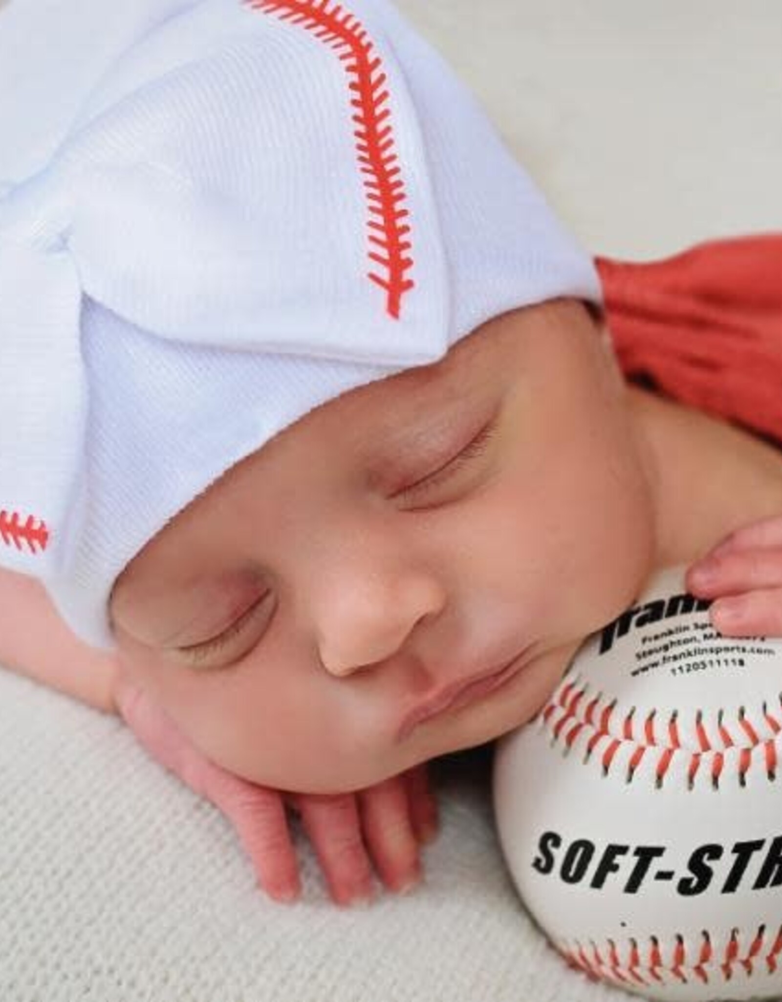ilybean Nursery Beanie - Softball Bow