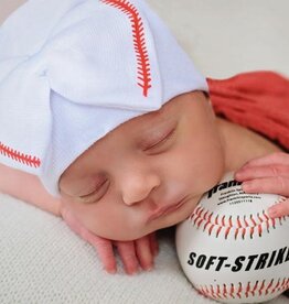 ilybean Nursery Beanie - Softball Bow