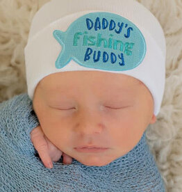 ilybean Nursery Beanie - Blue Daddy's Fishing Buddy