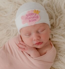 ilybean Nursery Beanie - Pink Daddy's Fishing Buddy