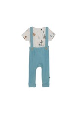 Deux Par Deux Safari Camping Bodysuit & Pant Set