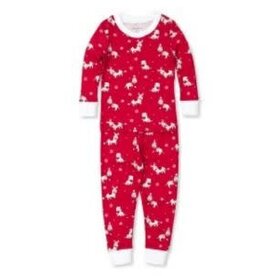 Kissy Kissy PJs Dachshunds Through The Snow Pajama Set