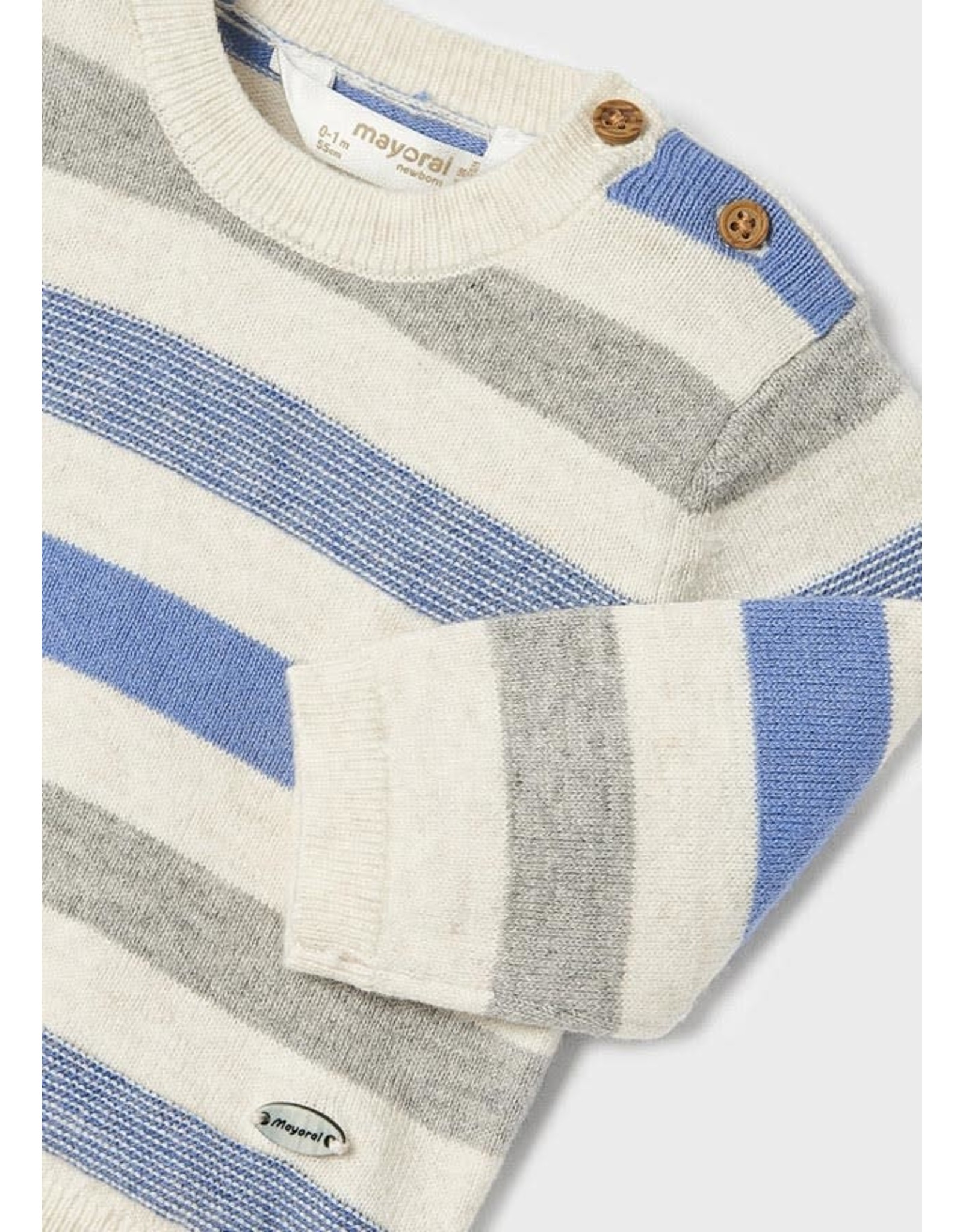 Mayoral Winter Blue Stripe Sweater