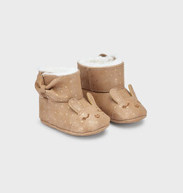 Mayoral Beige Faux Fur Baby Boots