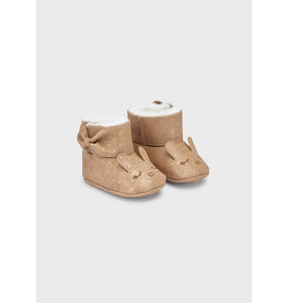 Mayoral Beige Faux Fur Baby Boots