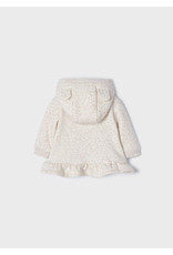 Mayoral Cream Dot Pullover w/Detachable Hood