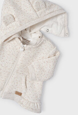 Mayoral Cream Dot Pullover w/Detachable Hood
