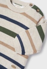 Mayoral Cream Stripe Long Trouser & Sweater Set