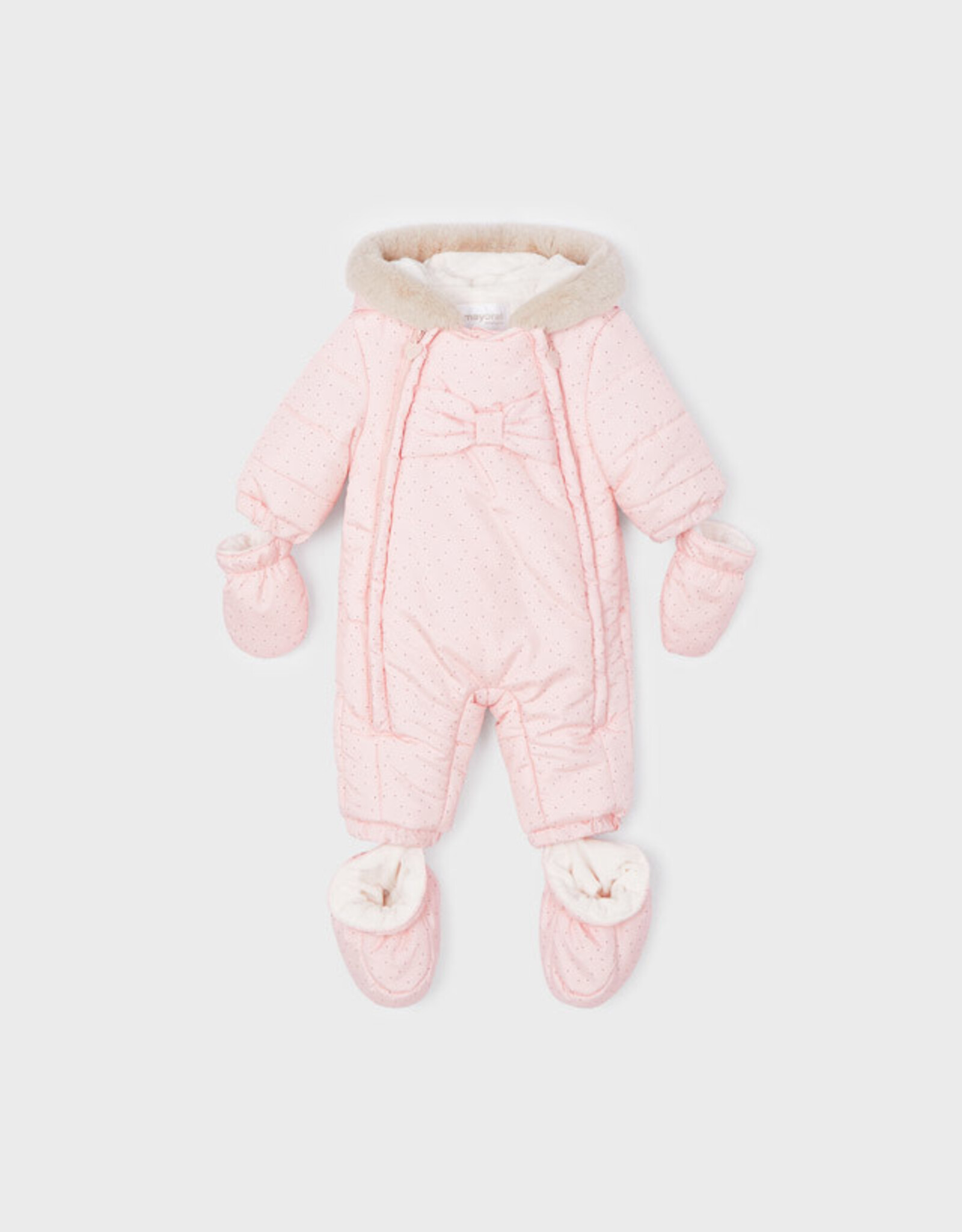 Mayoral Baby Rose Microfiber Snowsuit