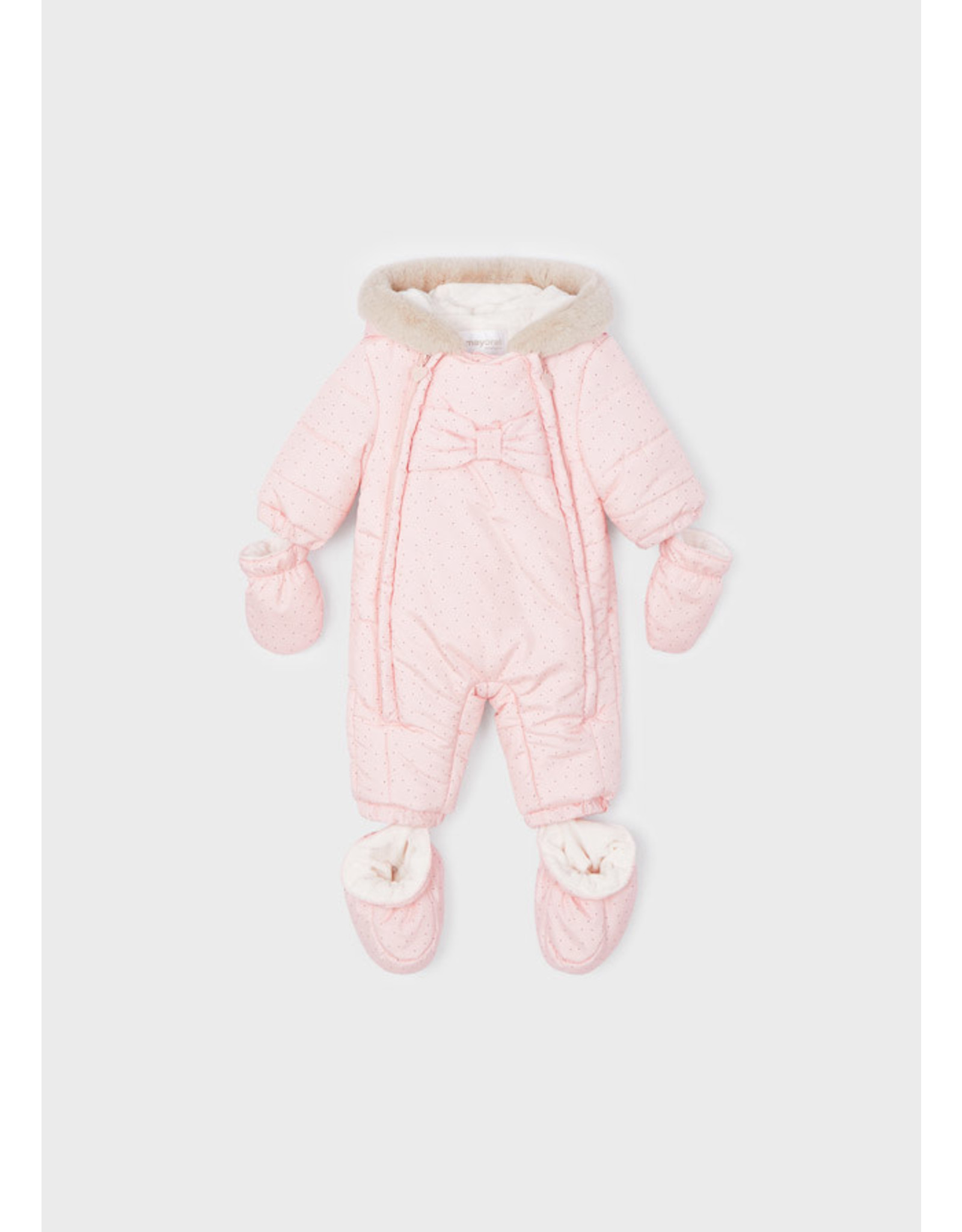 Mayoral Baby Rose Microfiber Snowsuit