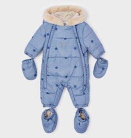 Mayoral Ocean Microfiber Baby Snowsuit