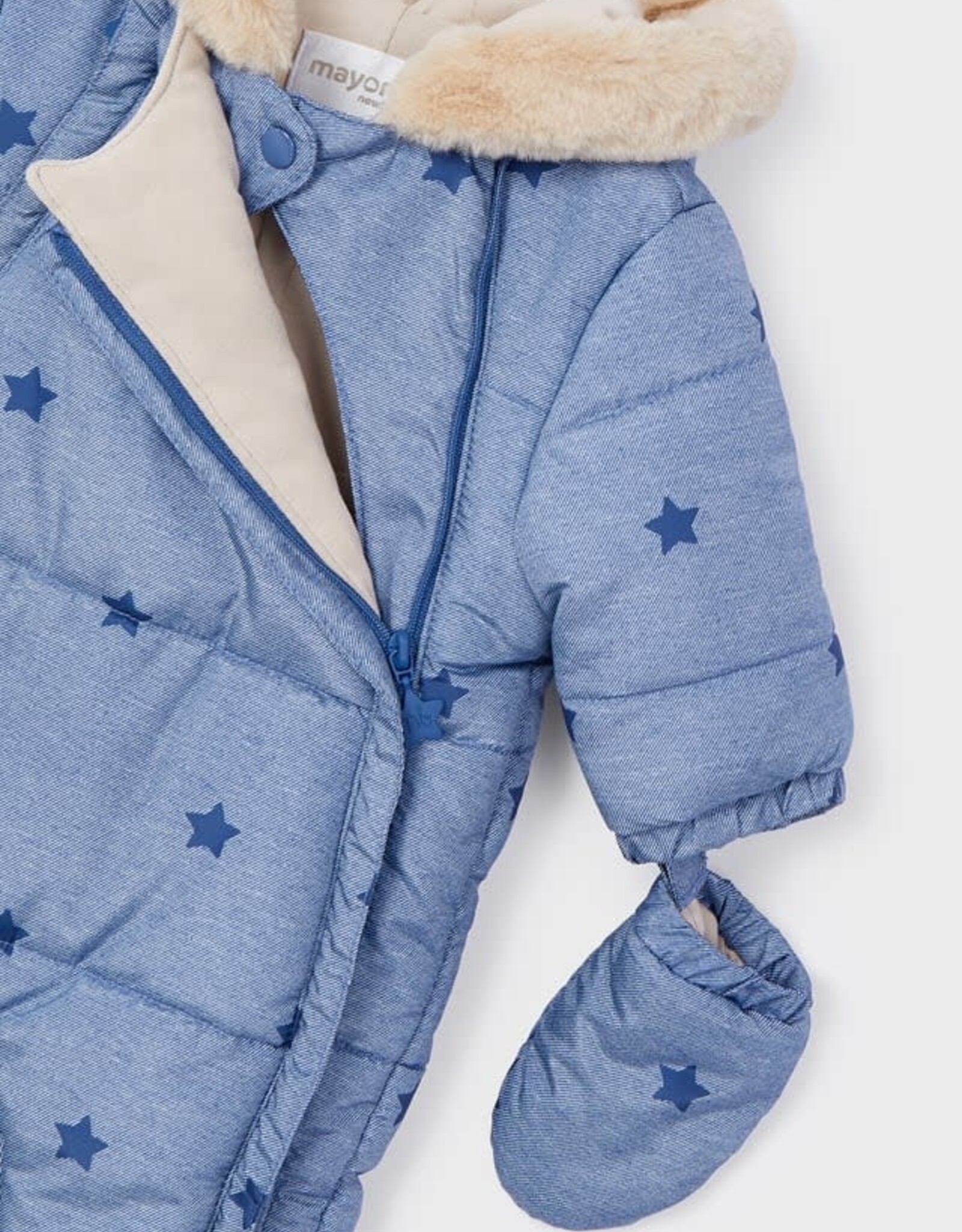 Mayoral Ocean Microfiber Baby Snowsuit