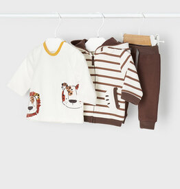 Mayoral Chocolate Tiger 3 Pc Tracksuit