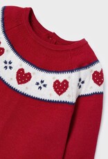 Mayoral Holidays Red Knit Dress w/Hat